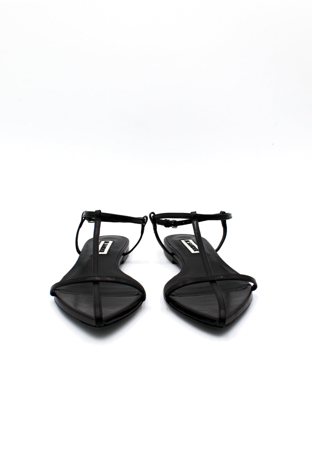 Jil Sander Leather Cage Flat Sandal