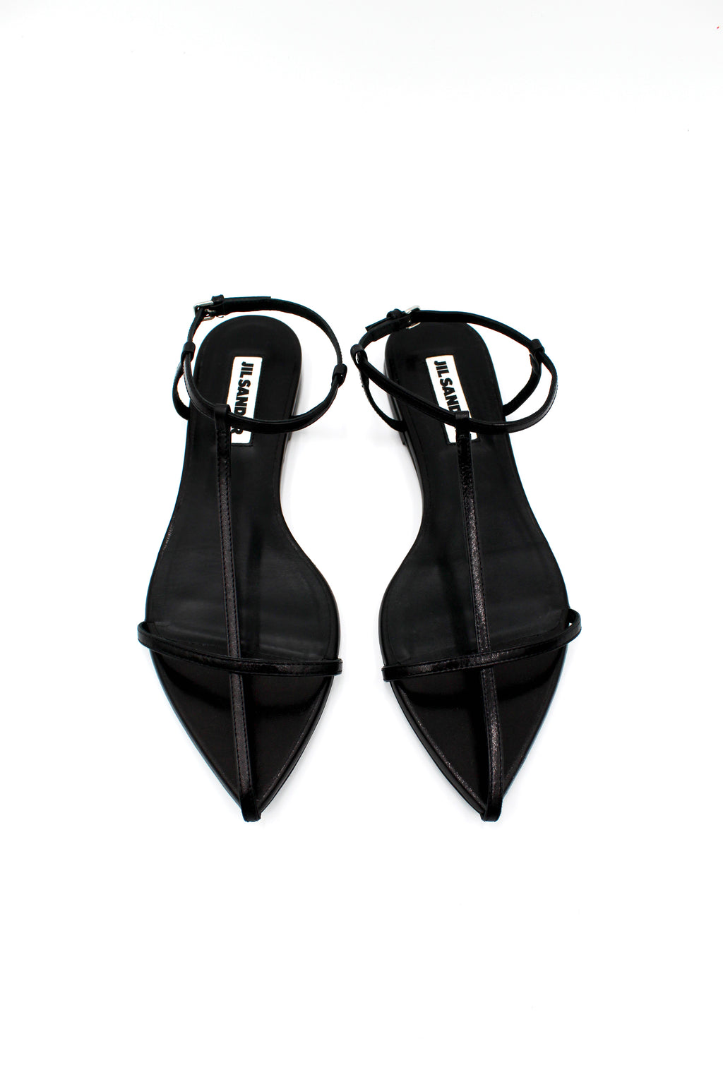 Jil Sander Leather Cage Flat Sandal