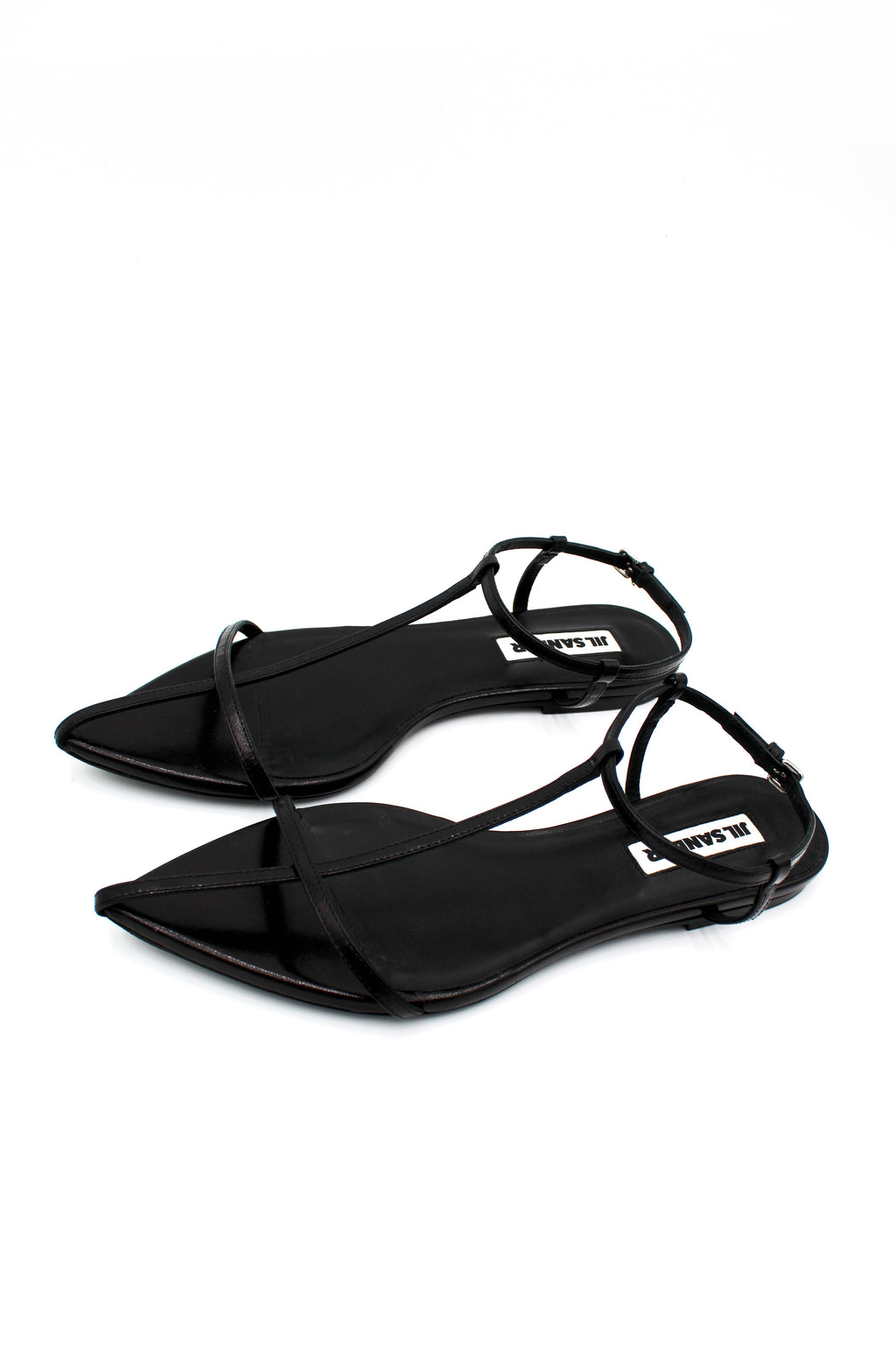 Jil Sander Leather Cage Flat Sandal