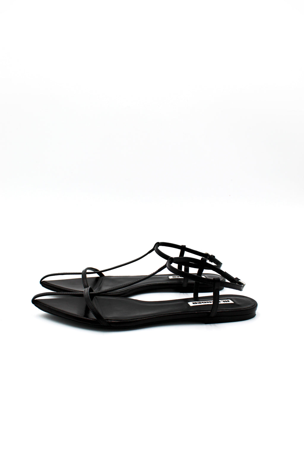 Jil Sander Leather Cage Flat Sandal