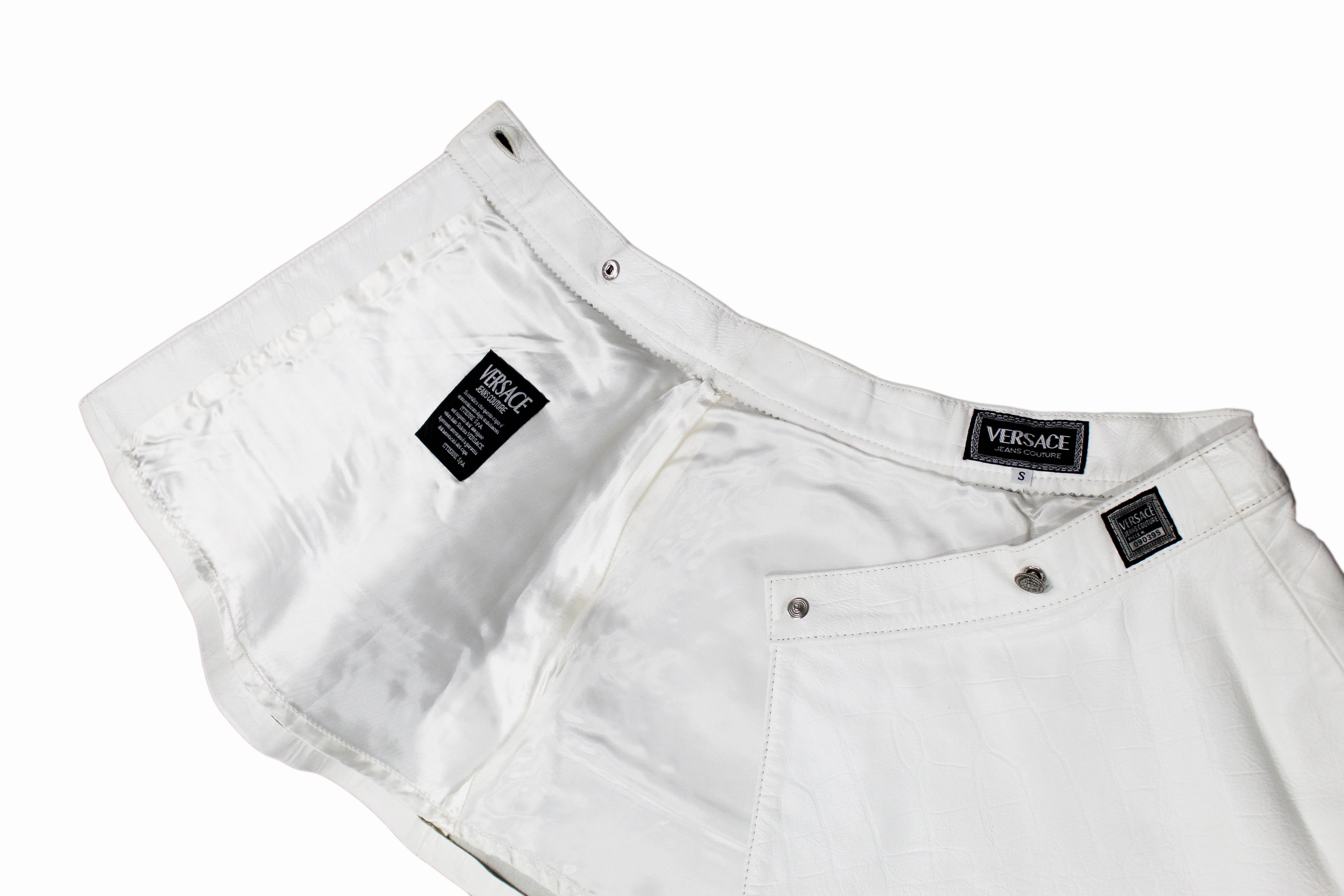 Versace Leather Circle Skirt