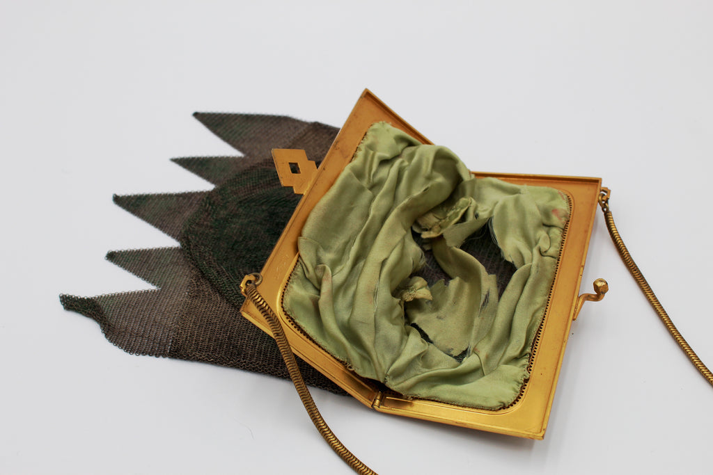 Antique Art Deco Metal Mesh Purse