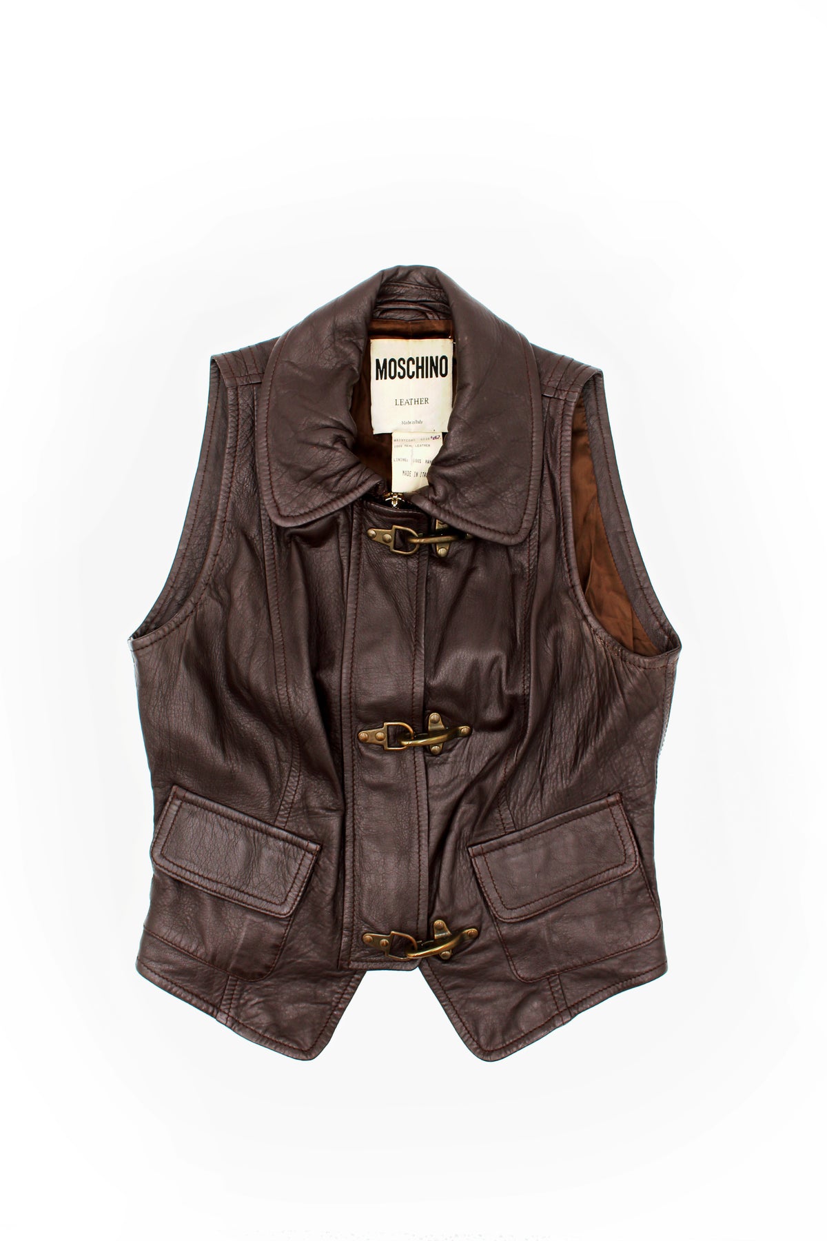 Moschino Leather Vest