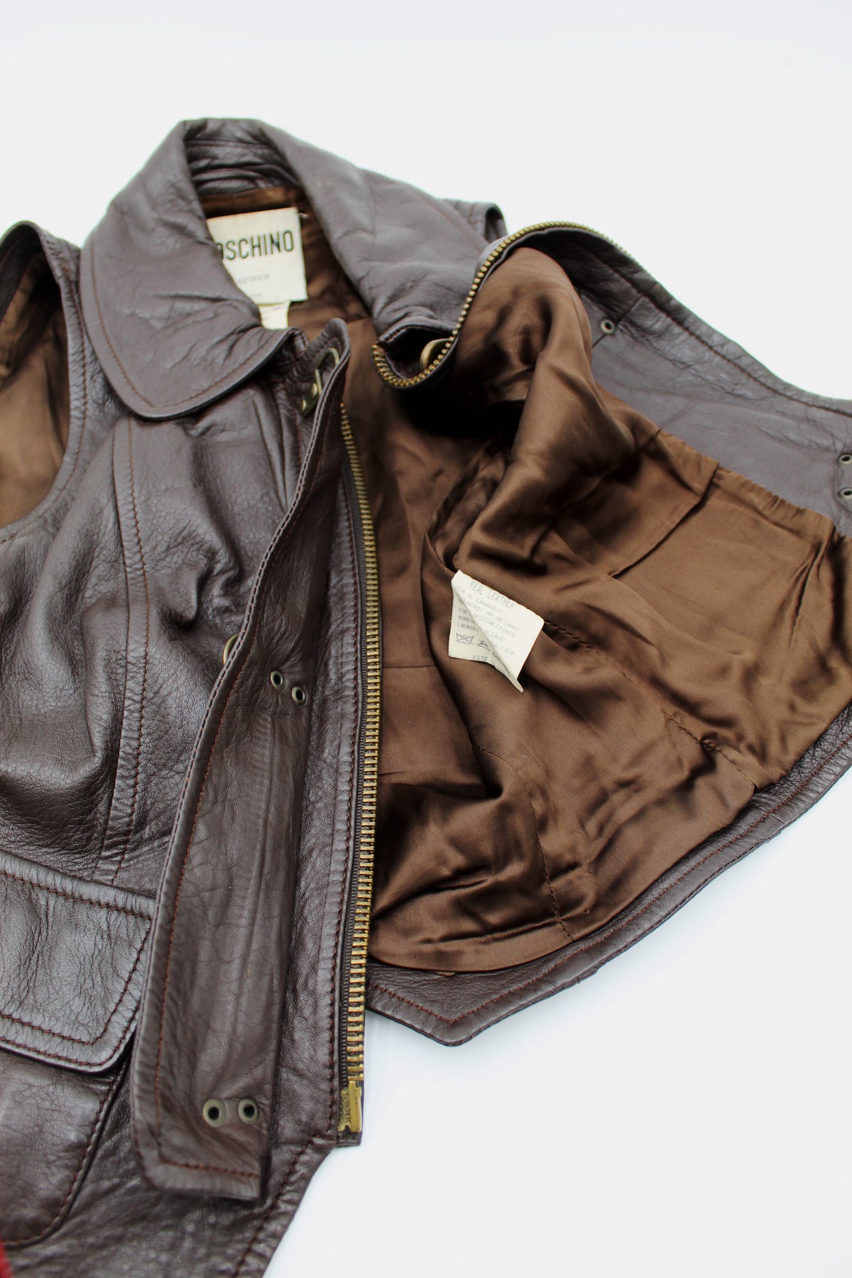 Moschino Leather Vest